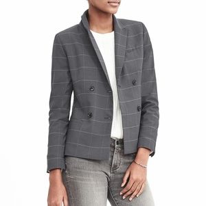 Banana Republic Double Breasted Windowpane Suit 4p